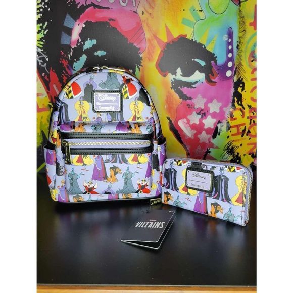 Loungefly  disney villans 3 piece set main image 6